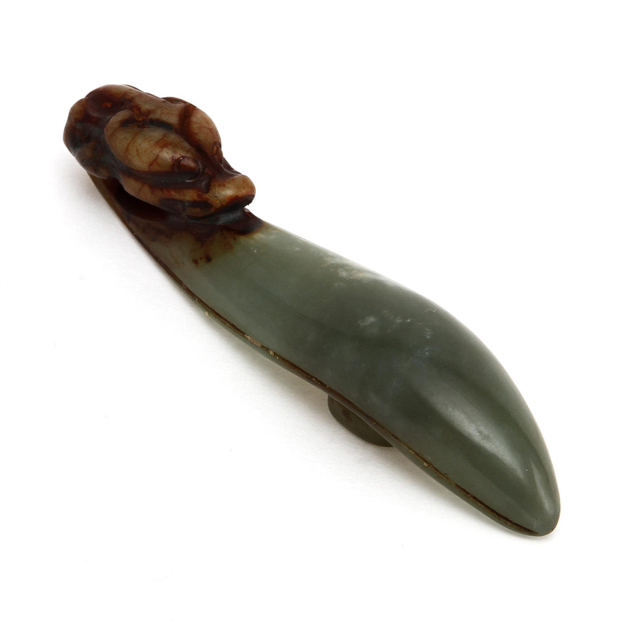 BÄLTESHAKE, nefrit. Kina Qing.