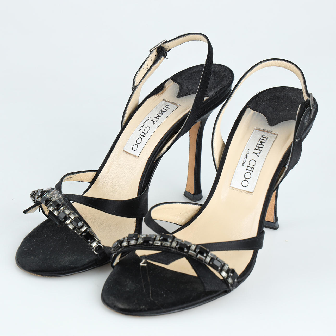 JIMMY CHOO 247GILBERT - 38サイズ Jimmy Choo '247 Gilbert' Black Patent Leather Closed