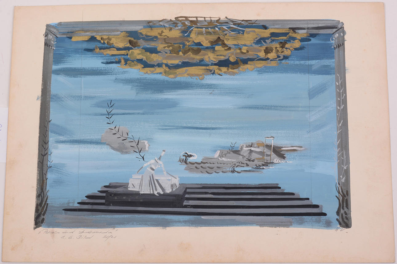 WOLFGANG VOLLHARD. Andromeda. Gouache.