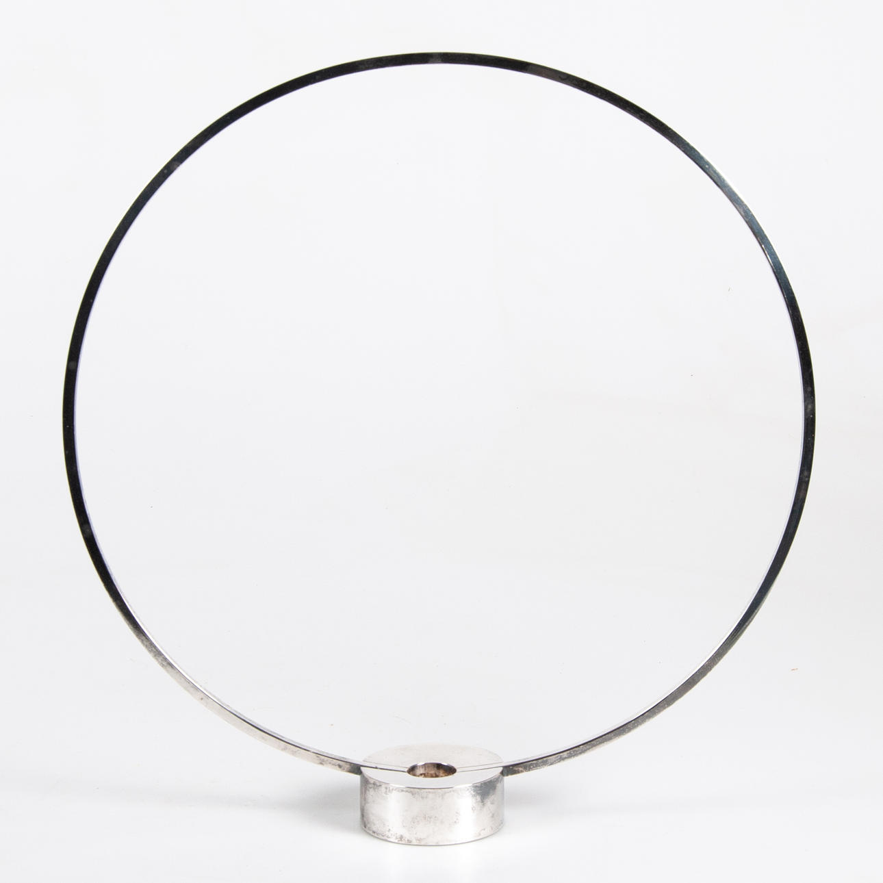 BROBERG & RIDDERSTRÅLE. Klong, “Gloria” candlestick, silver-plated brass, large model.