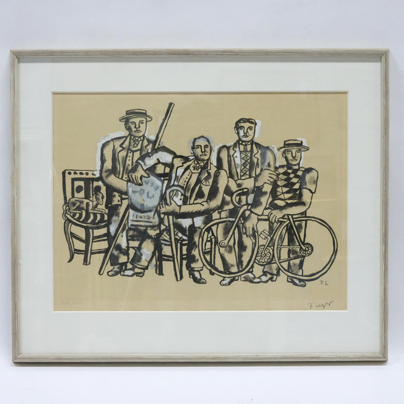 FERDINAND LEGER. LITOGRAFISKT BLAD. KOMPOSITION.