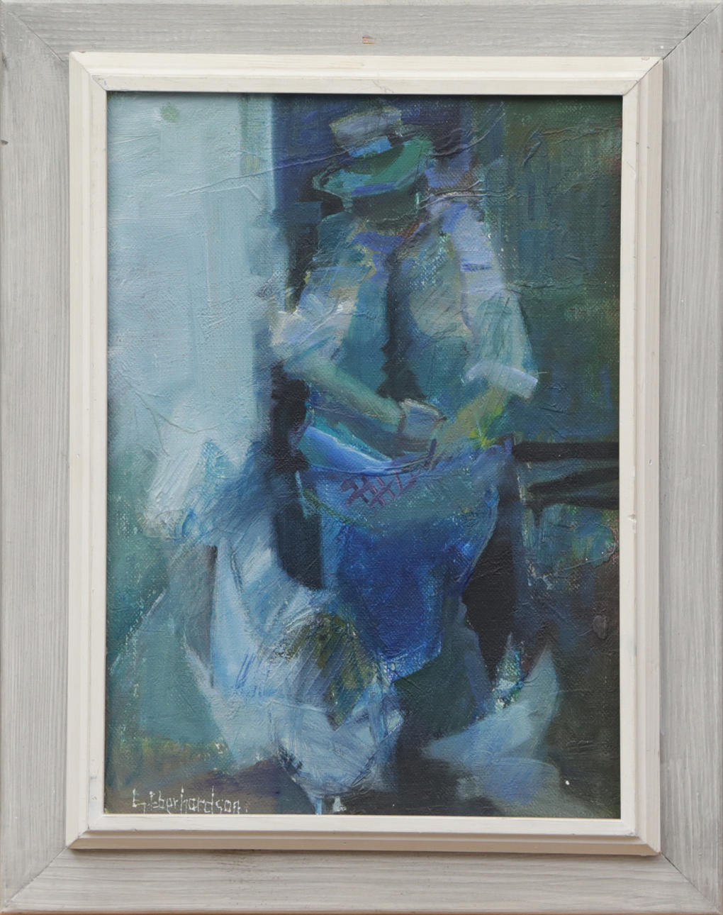 EBBE EBERHARDSON. OIL, on panel, signed.