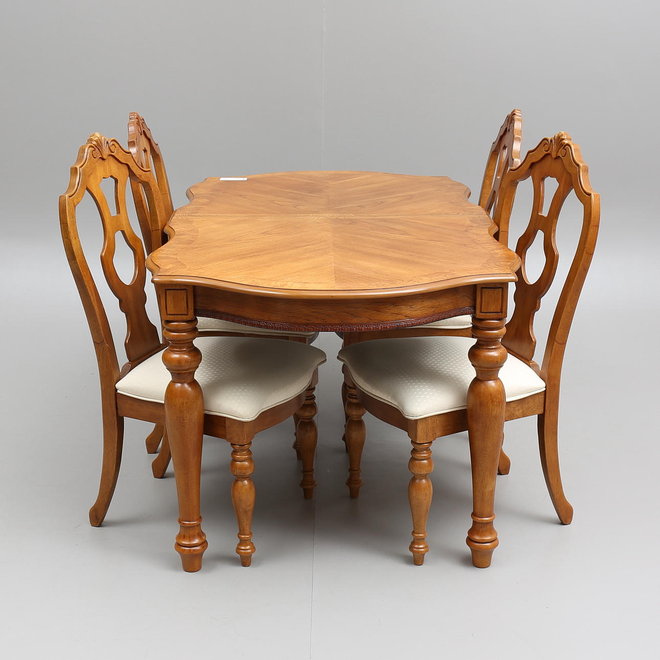 MATSALSMÖBEL, 5 delar, sent 1900-tal.