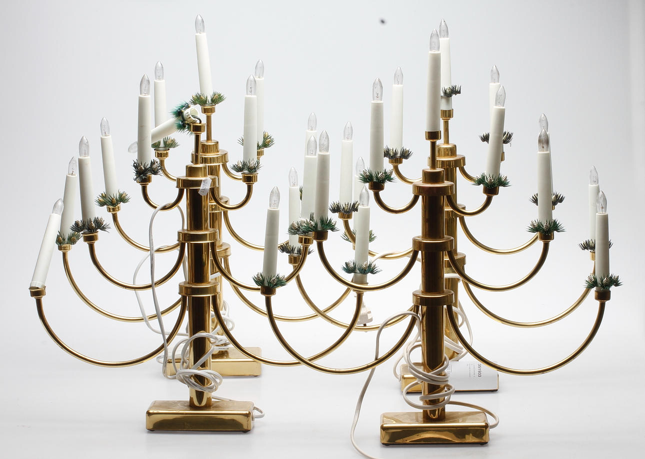 LJUSSTAKAR, 4 st, Gnosjö konstsmide.