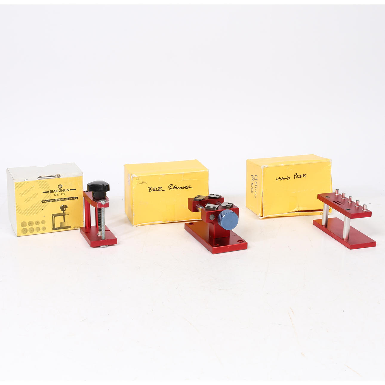 WATCH BACK SCREW PRESS MACHINE, HAND PRESS AND BEZEL REMOVER (3).
