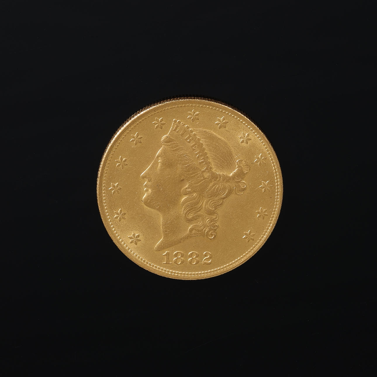 COIN, 21K gold, 20 Dollars, 1882.