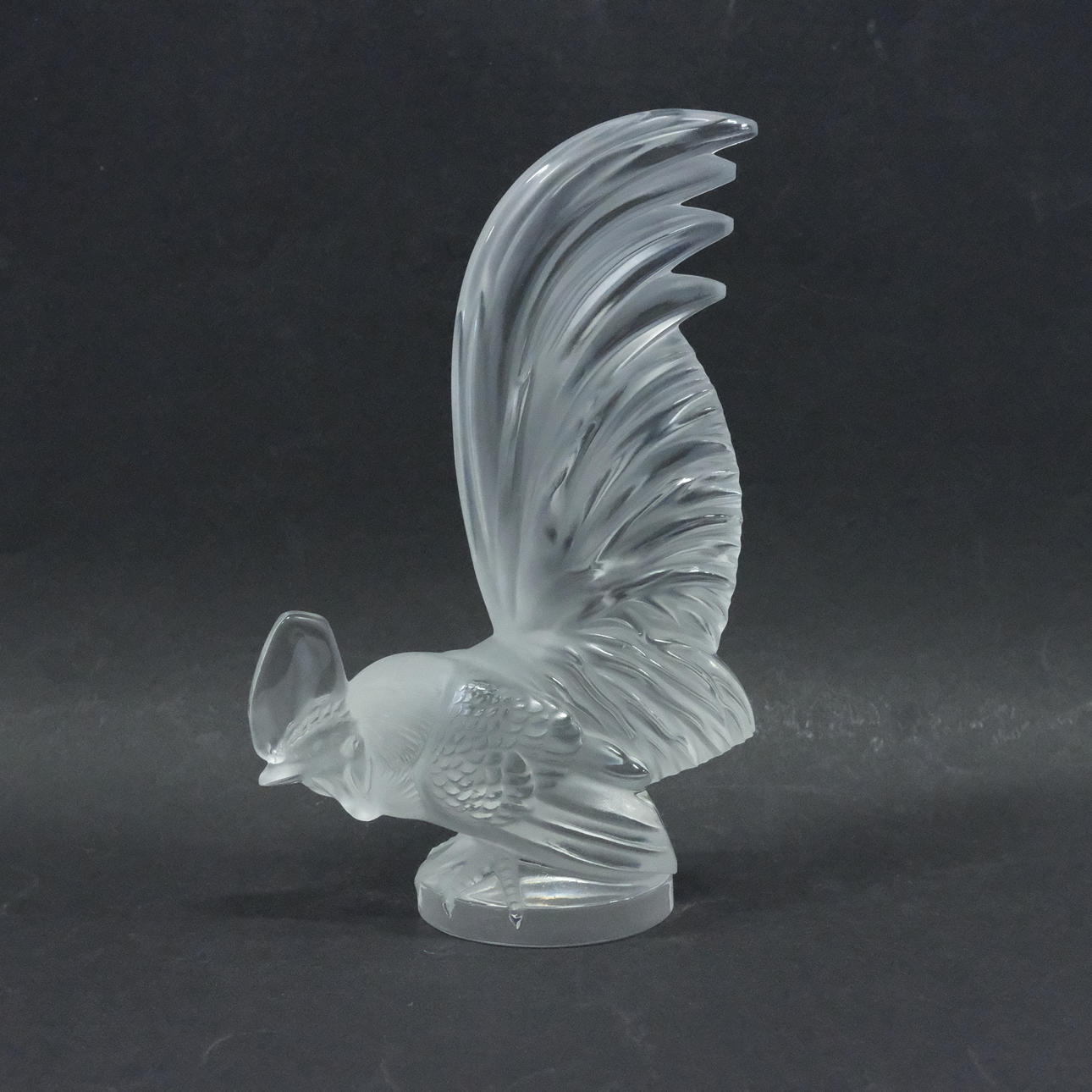 LALIQUE, ESTATUILLA, POLLA, «COQ NAIN».