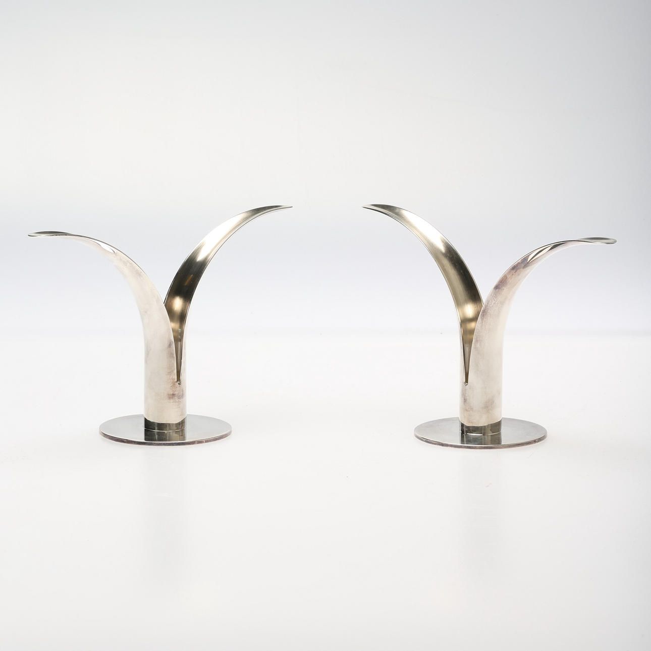 LILJAN CANDLESTICKS, 1 pair. Skultuna.