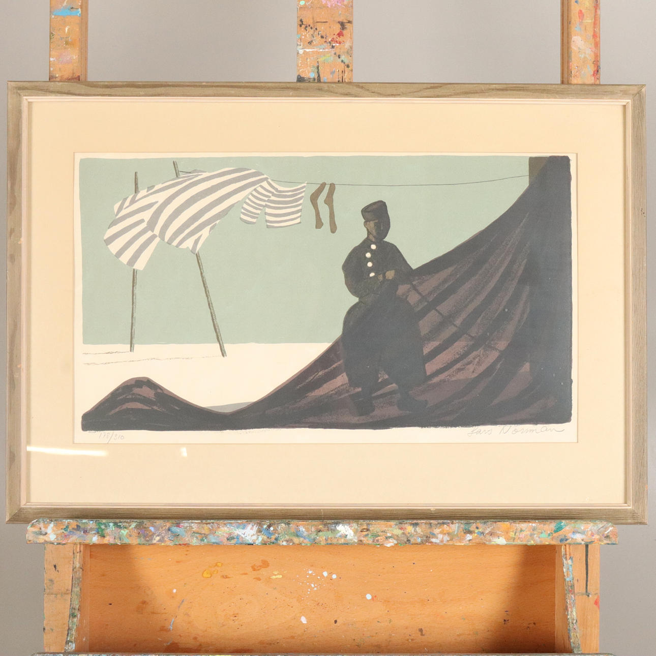 LARS NORRMAN. LITHOGRAPHY, signed and numbered.