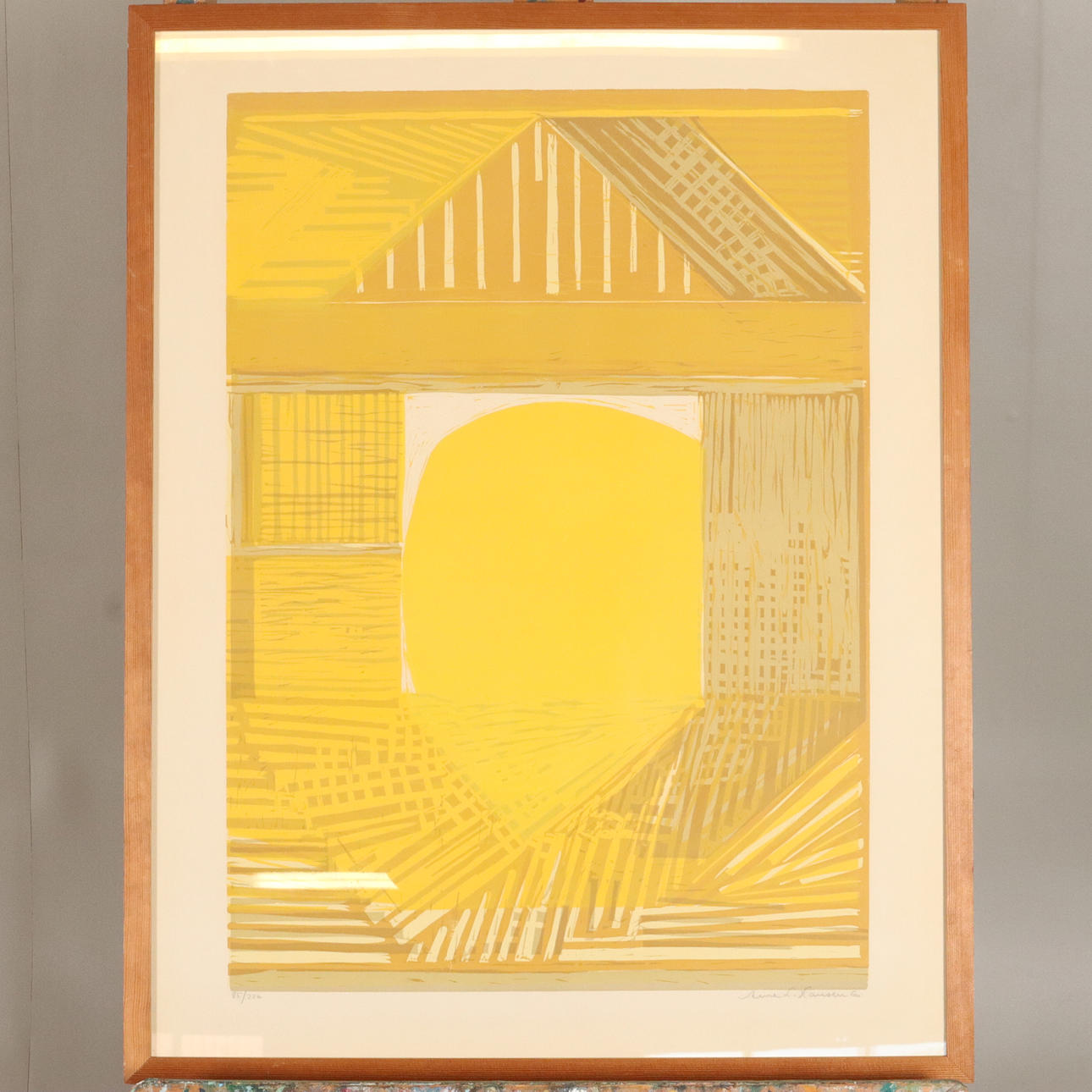 ARNE L HANSEN. LITHOGRAPHY, signed and numbered.