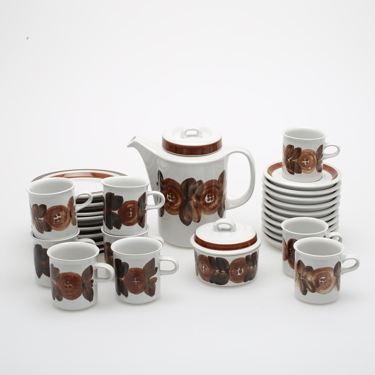 KAFFESERVIS, 30 delar, "Rosmarin", Ulla Procopé, Arabia.