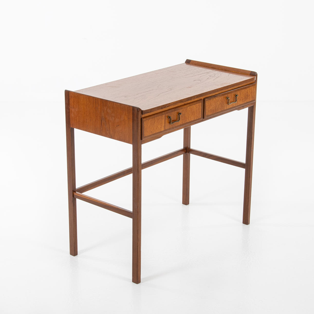 TEAKBORD MED UDTRÆKSPLADE, 1950/60'ER.