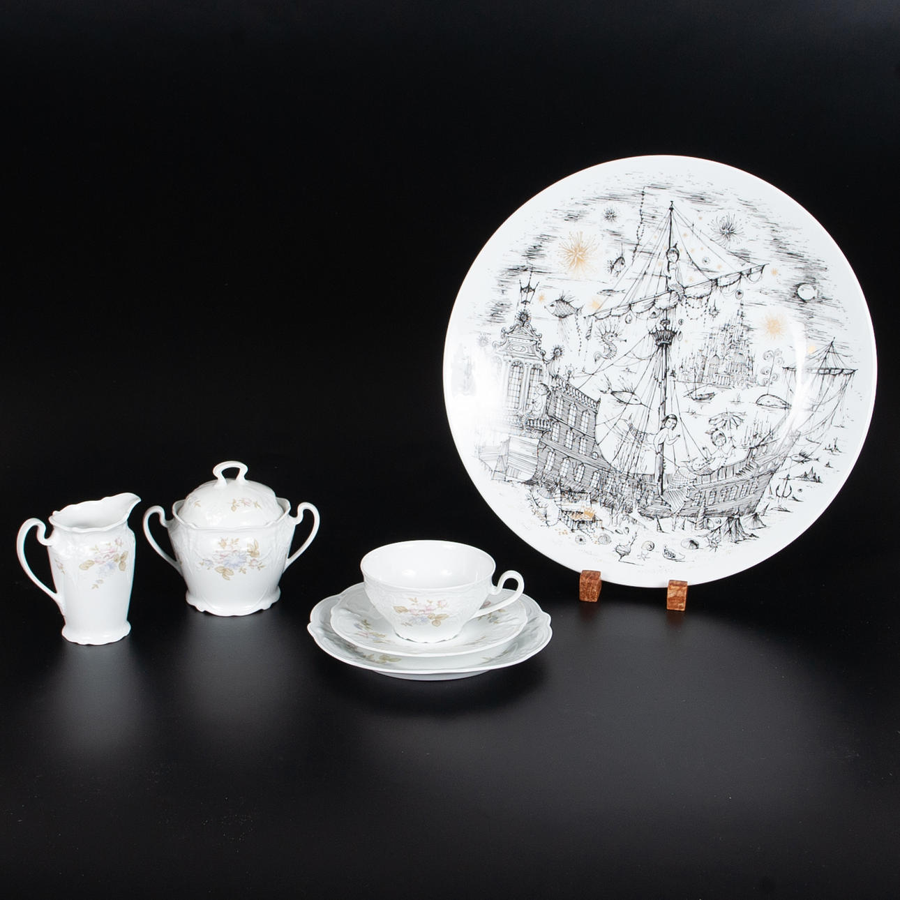 kaffeservis, Hackefors, "Karolin" 26 delar.