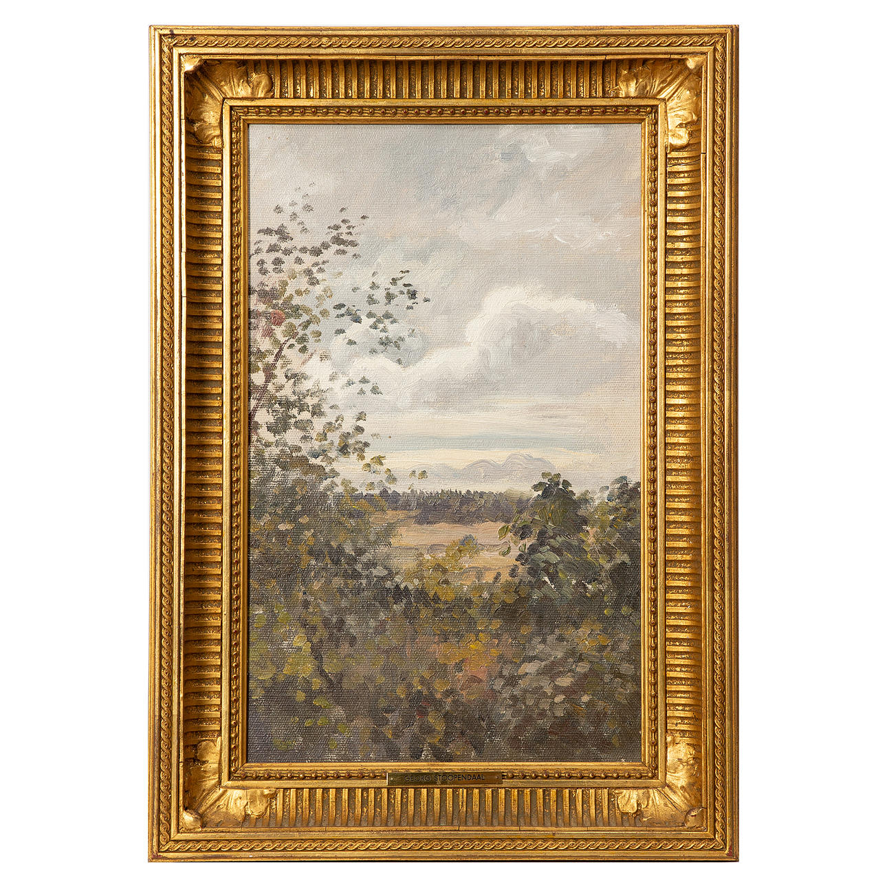 GEORG STOOPENDAAL. Oil on canvas, inventoried by Professor Sixten Strömbom on verso.