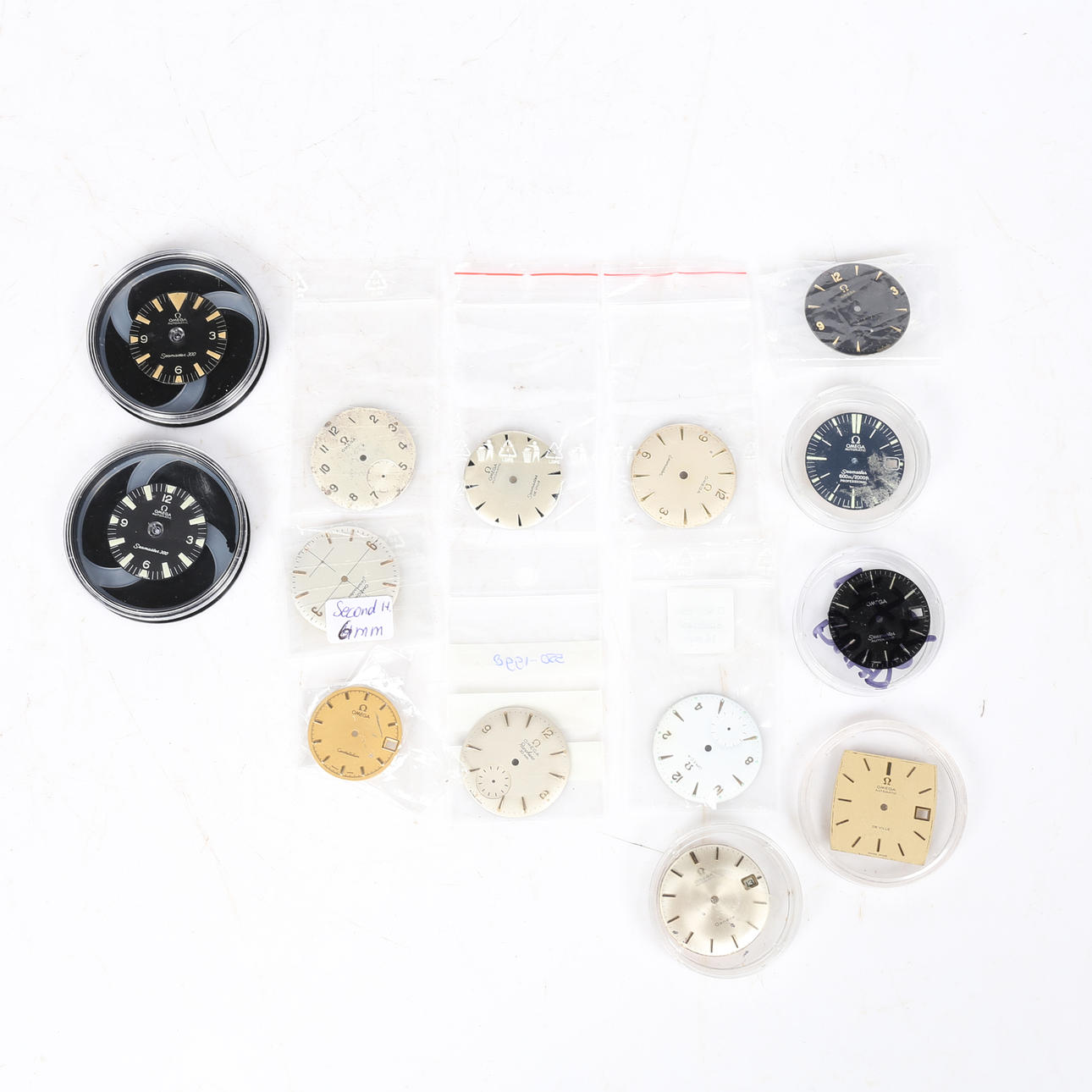 FOURTEEN OMEGA WATCH DIALS (14).