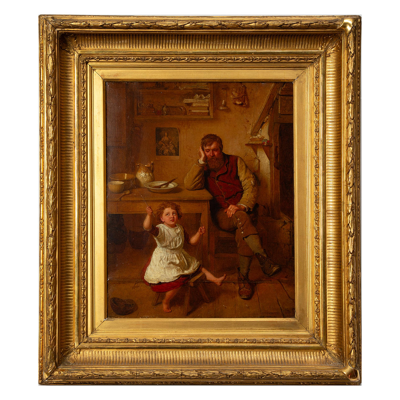 JOHN FAED. Oil on canvas, signed.