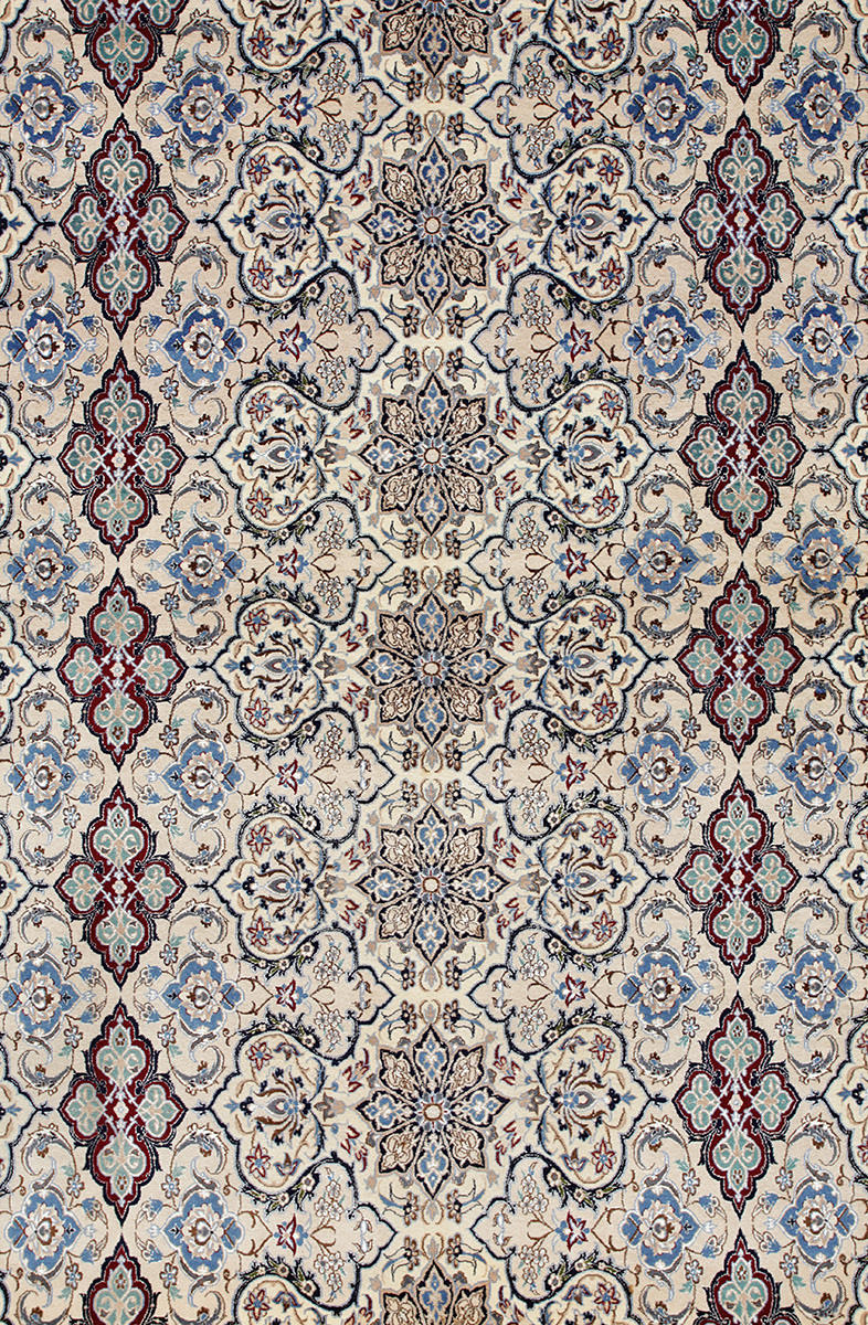 MATTA, Persisk, Nain med silkesinslag, (fine), 6la, 392 x 300 cm.