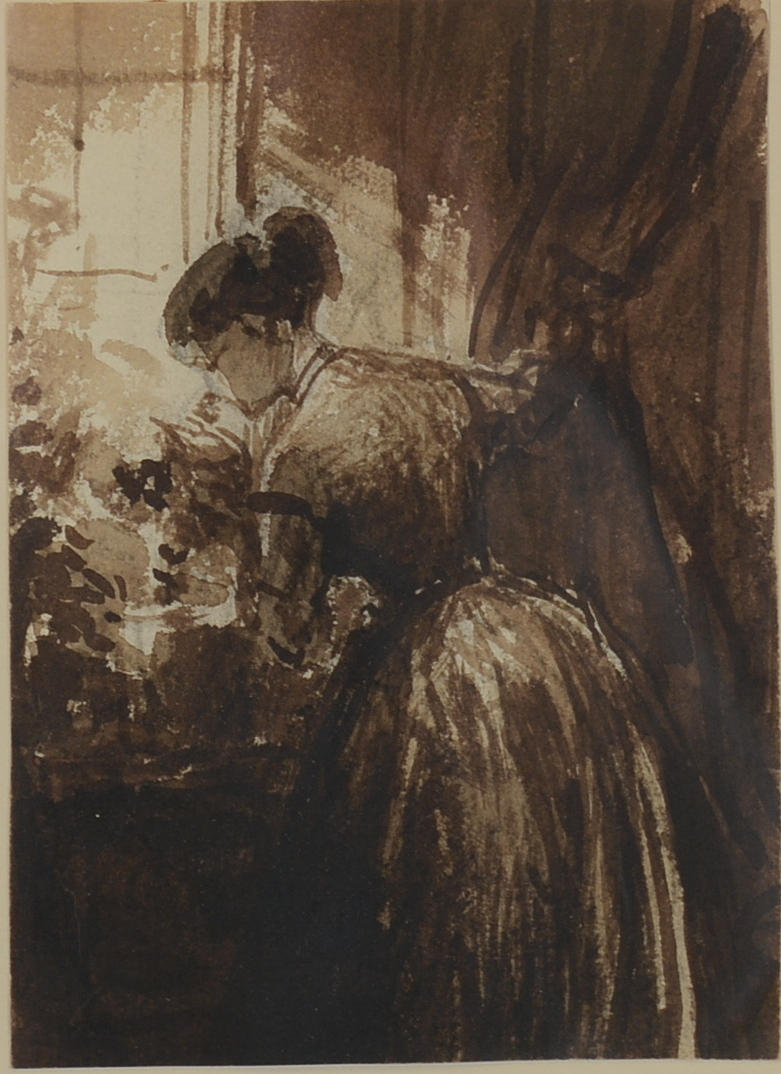 OKÄND KONSTNÄR. Tuschlavering.