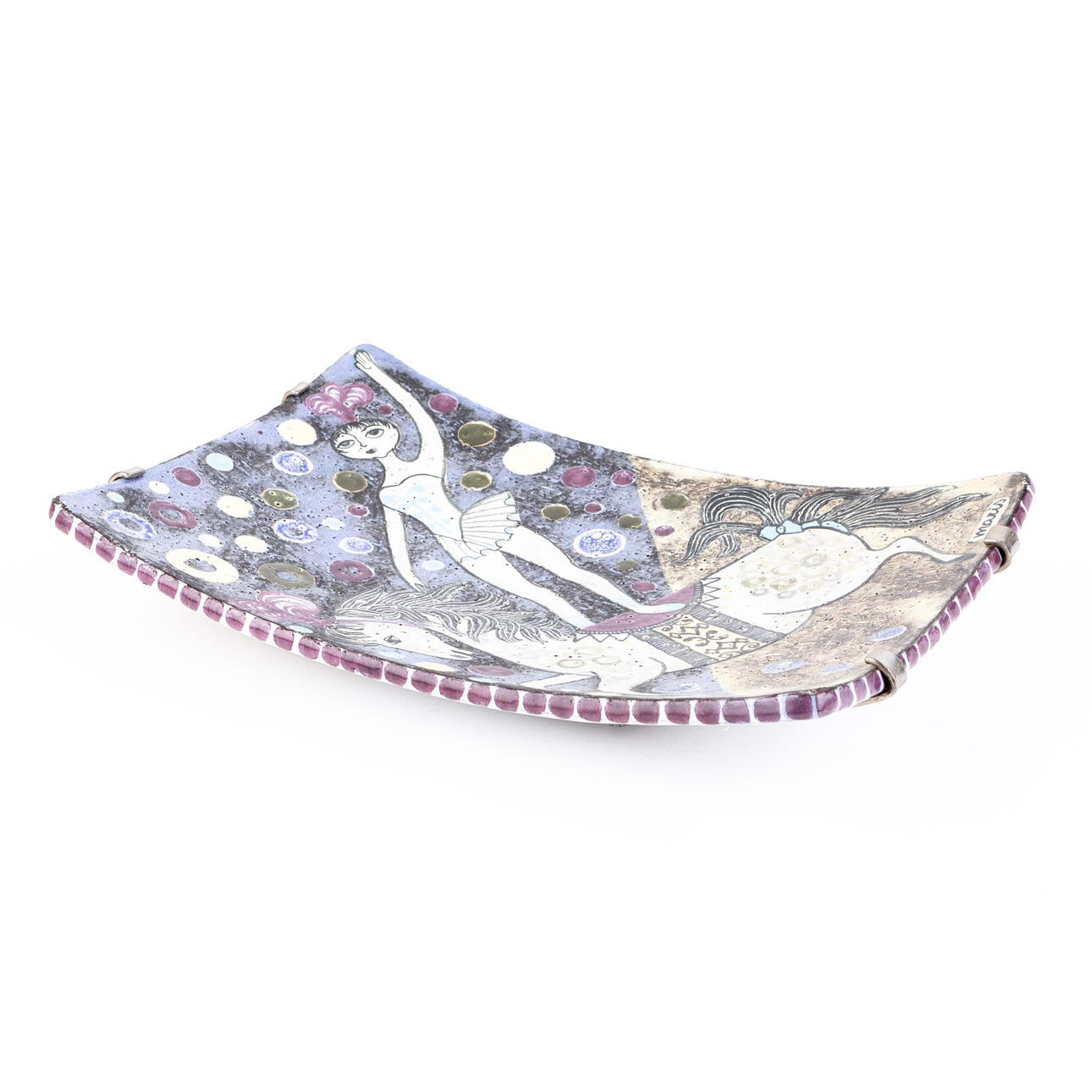 MARI SIMMULSON. A plate, Upsala-Ekeby, earthenware, signed.