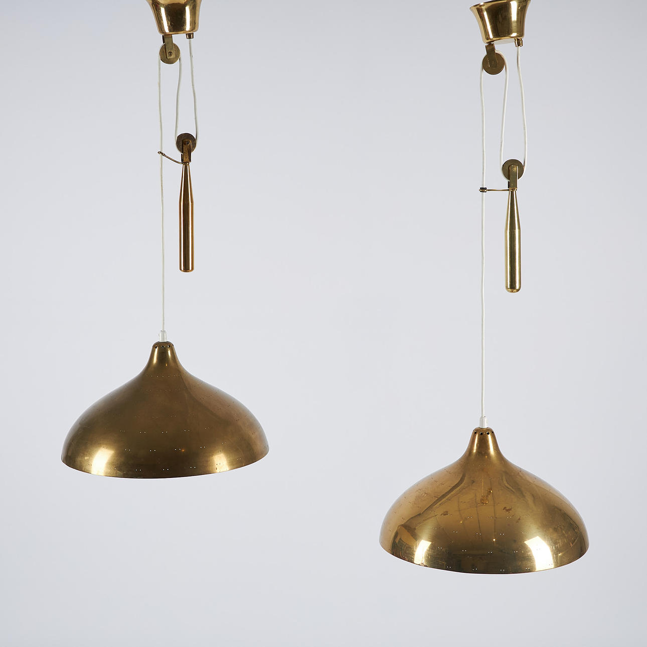 TWO CEILING LAMPS. Model ER 99, Itsu Oy 1950s.