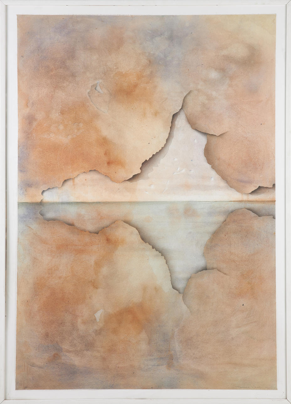 TERRENCE WARREN. “Water Line - Venice”, watercolour, signed and dated 83.