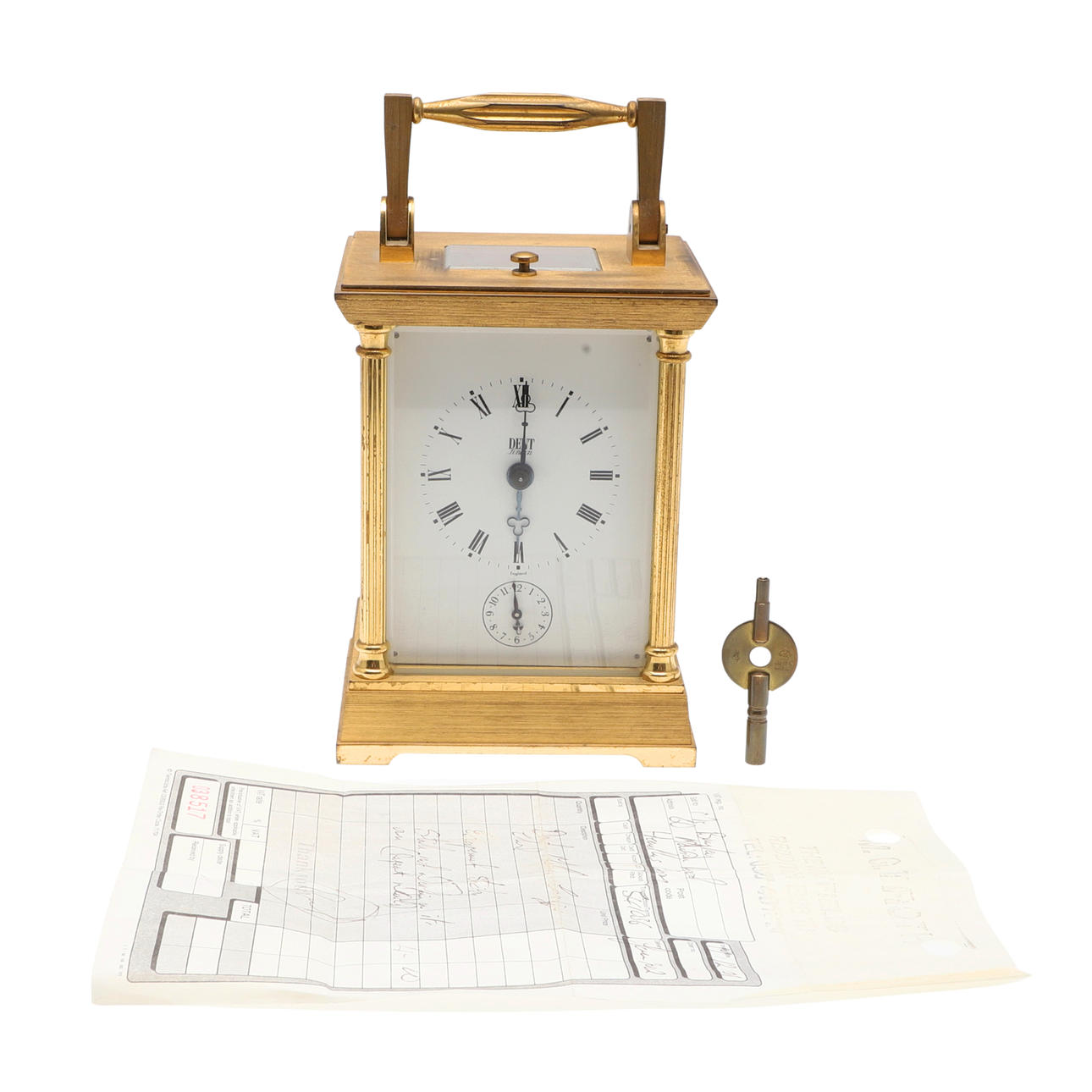 BUCKLIG REPETERANDE VAGNSKLOCKA.