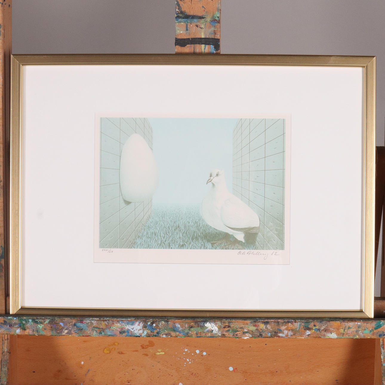OLE AHLBERG. LITHOGRAPHY, signed and numbered.