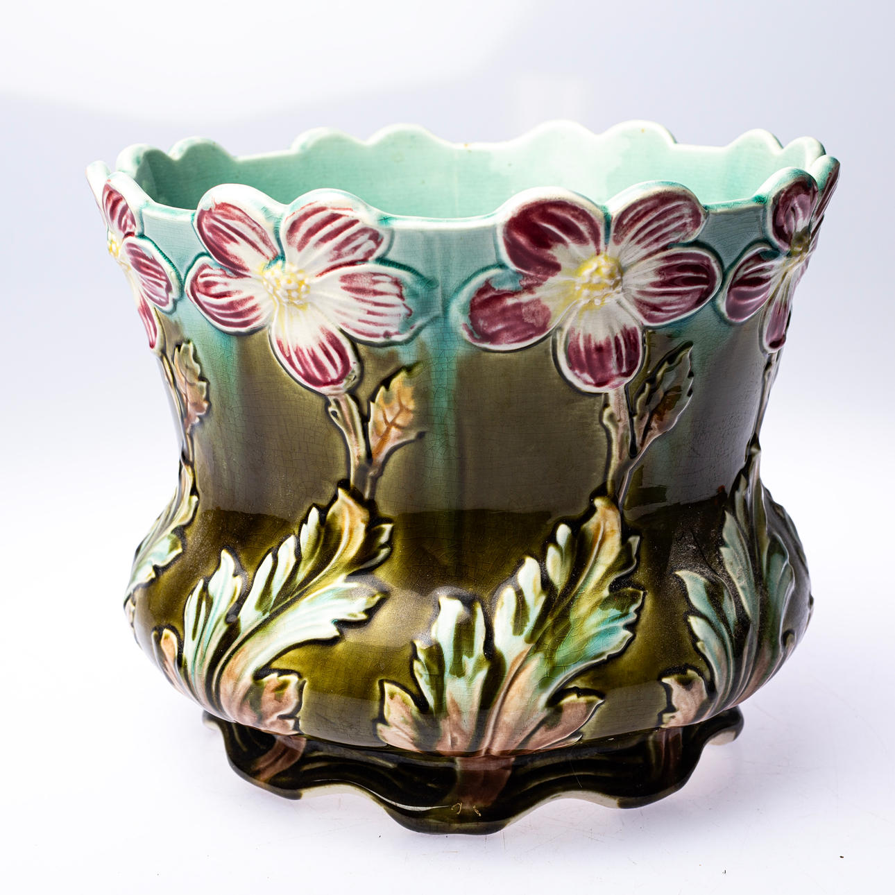 An outer pot, majolica, Wessel, Bonn.