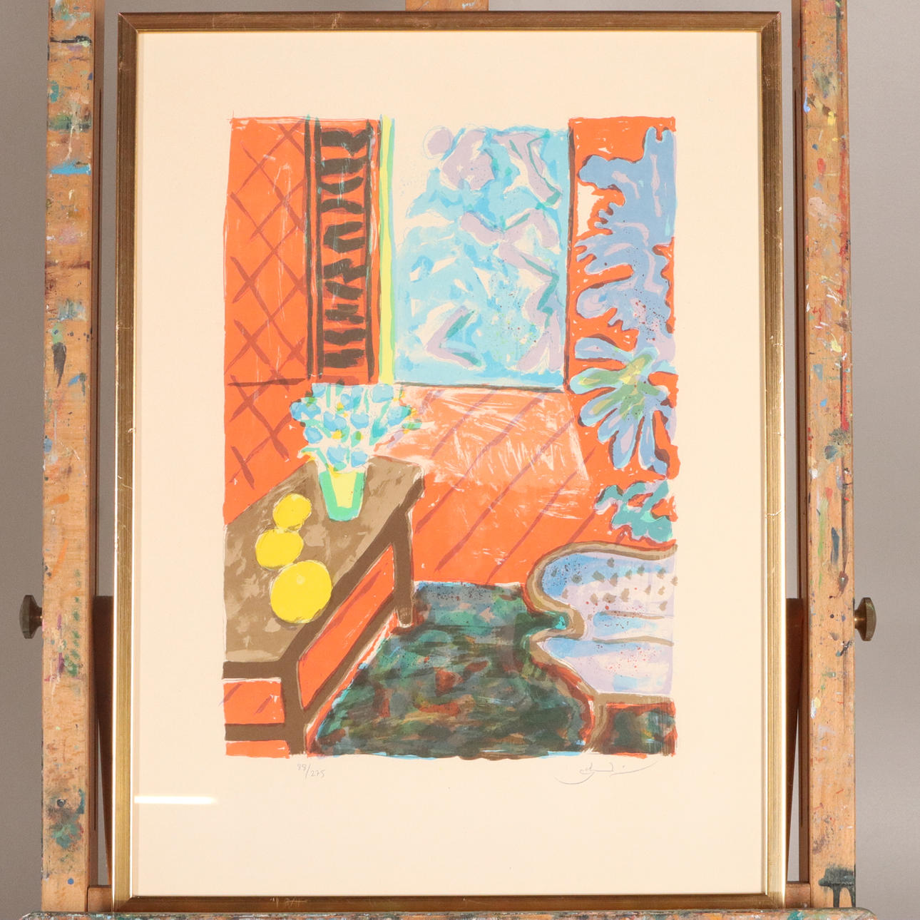 ROLAND K NILSSON. LITHOGRAPHY, signed and numbered.