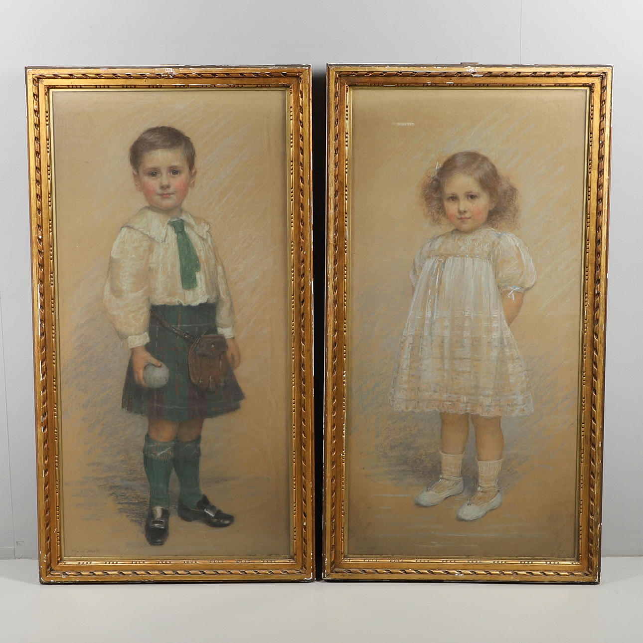 FLORENCE SMALL (1860-1933). PORTRAITS OF IAN MACKINNON (ne JAMESON, 1908-1972); AND HIS SISTER, ISLA.