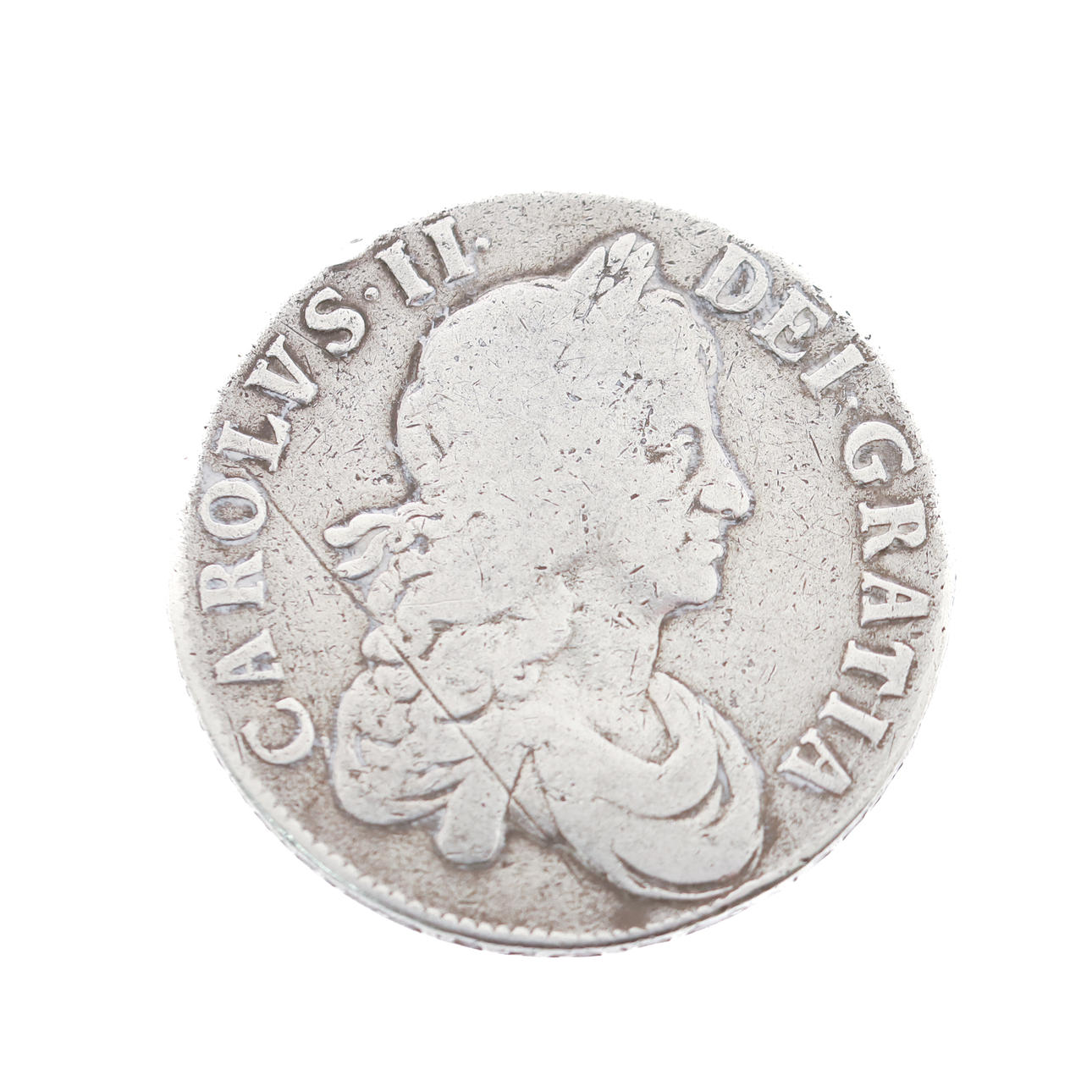 CHARLES II SILVER CROWN 1668.