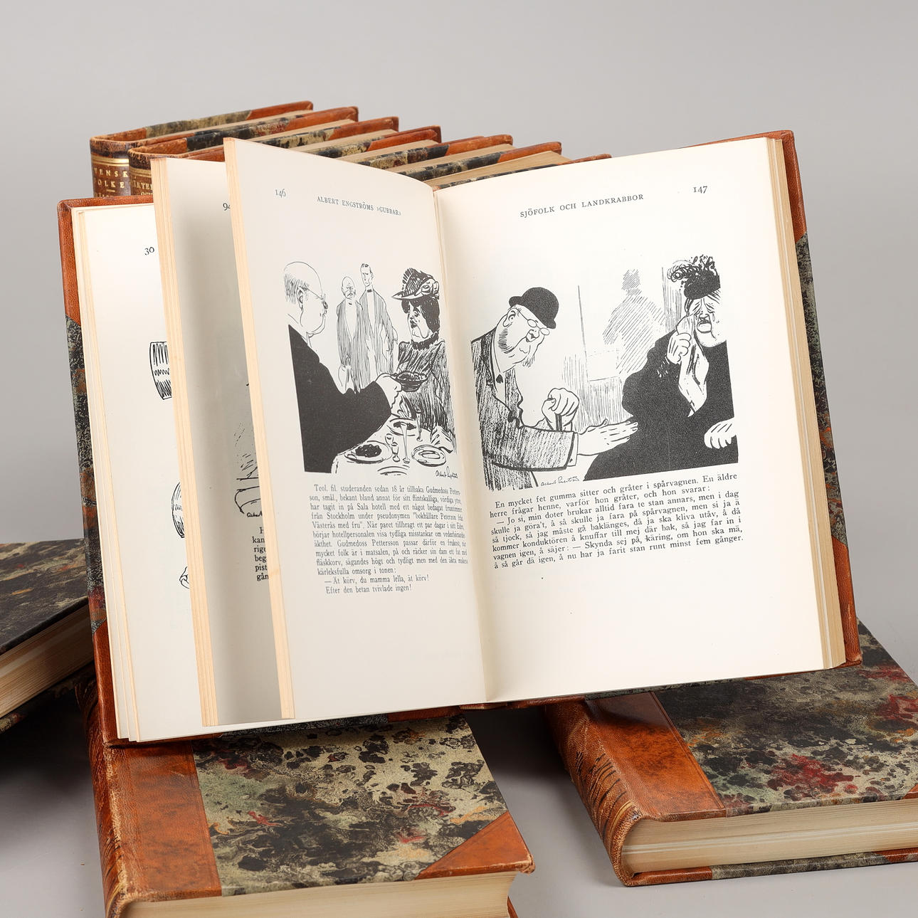 ALBERT ENGSTRÖM. 10 Bücher, „Gubbar“, 1947-1948.