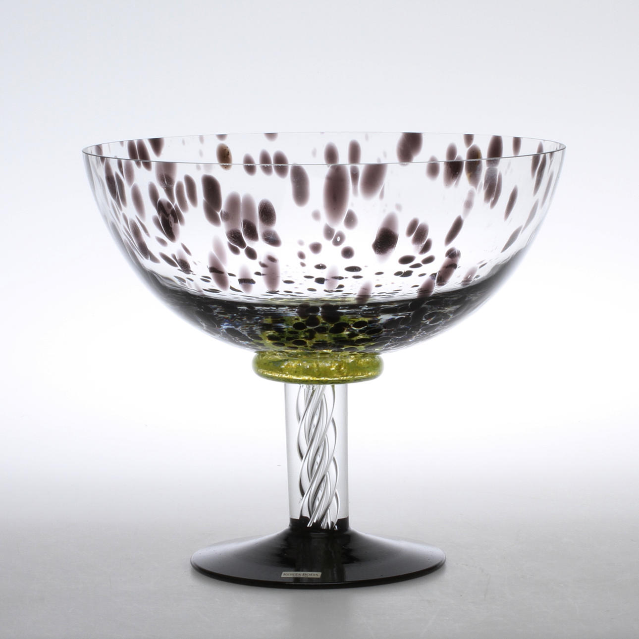 SKÅL på fot, glas, Kosta Boda.