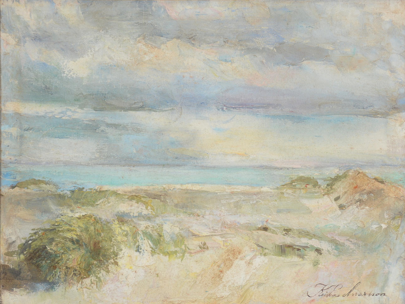 KRISTINA ASSARSSON. Olja på duk.