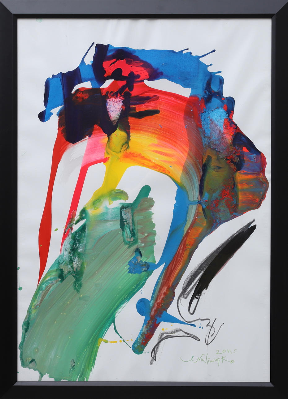 JAN NALIWAJKO. Mixed media on paper, signed and dated 2011.