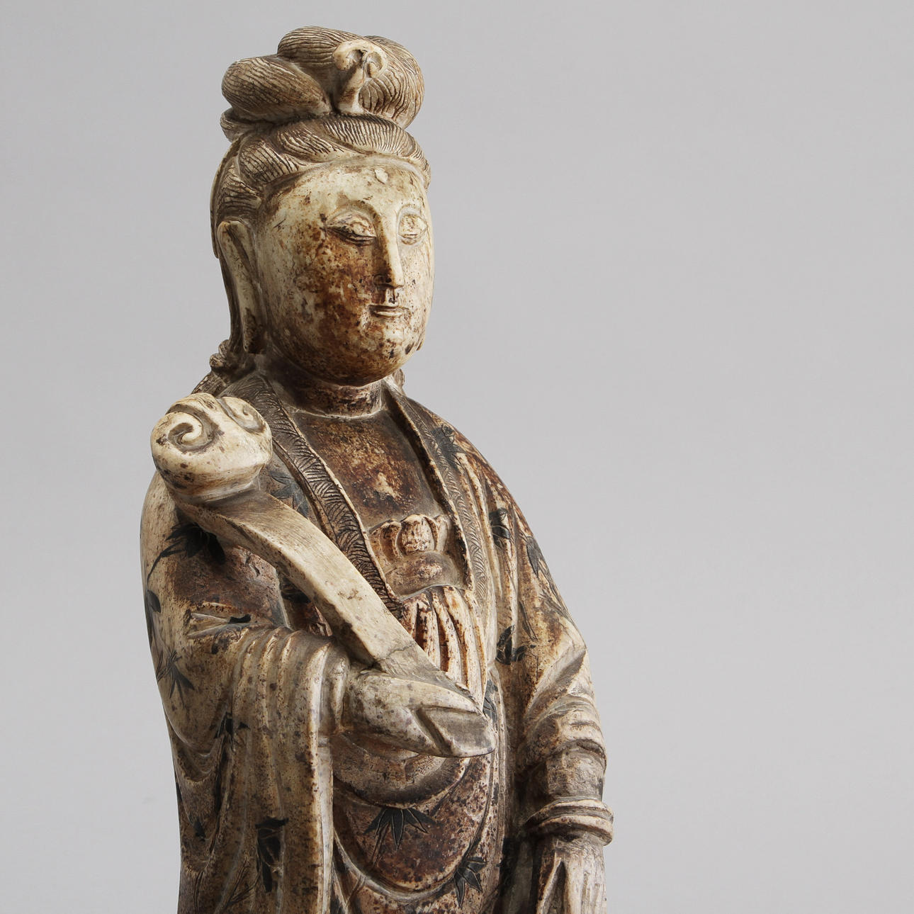 FIGURIN, sten, orientalisk, 1800-tal.