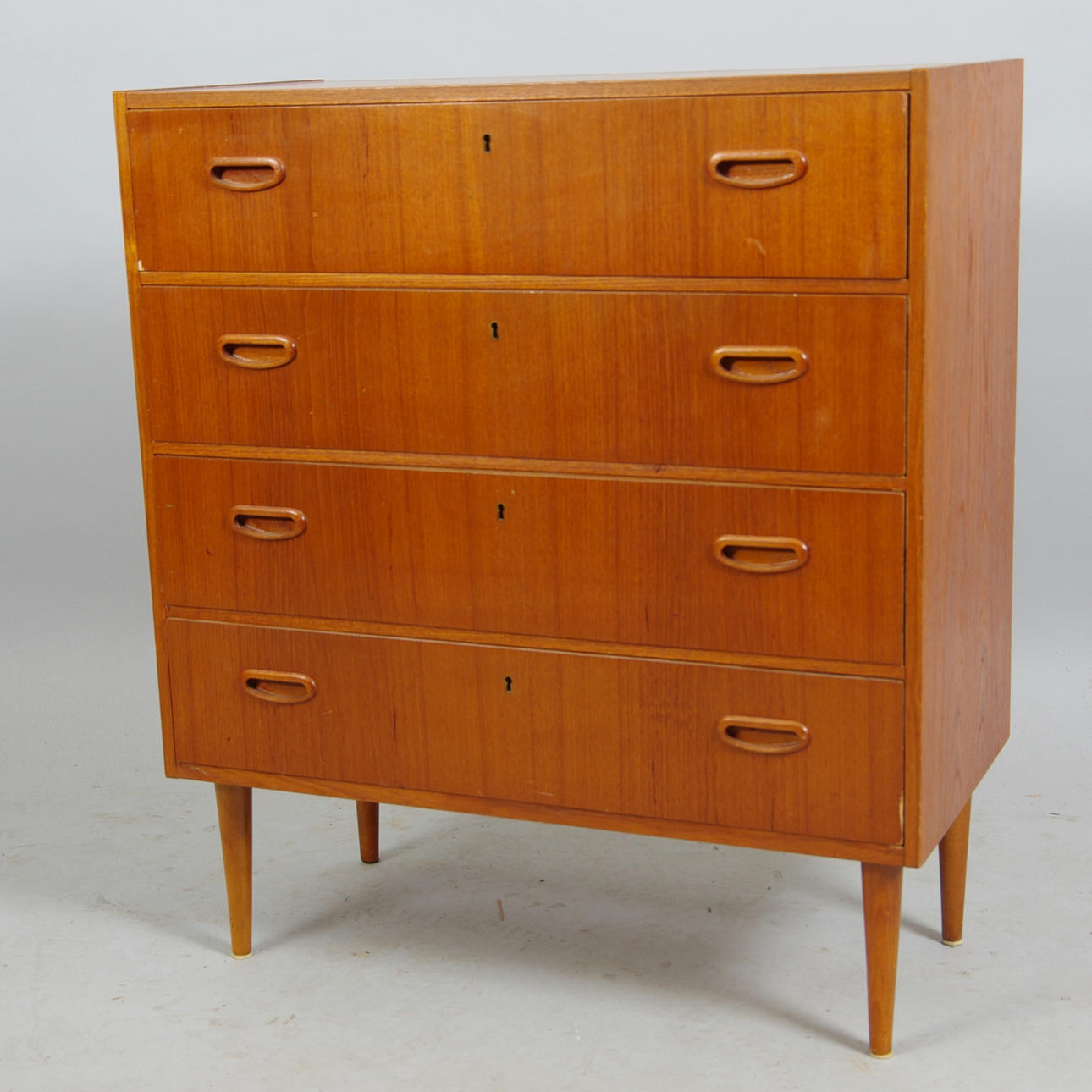 BYRÅ, 4-lådig, teak, 1950/1960-tal.