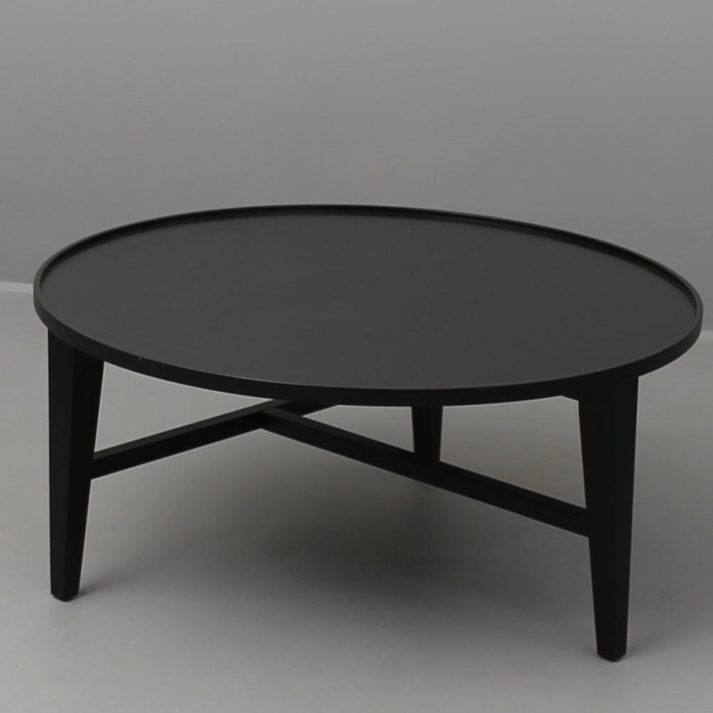 SOFFBORD, "Flexform" svartlackad ask.