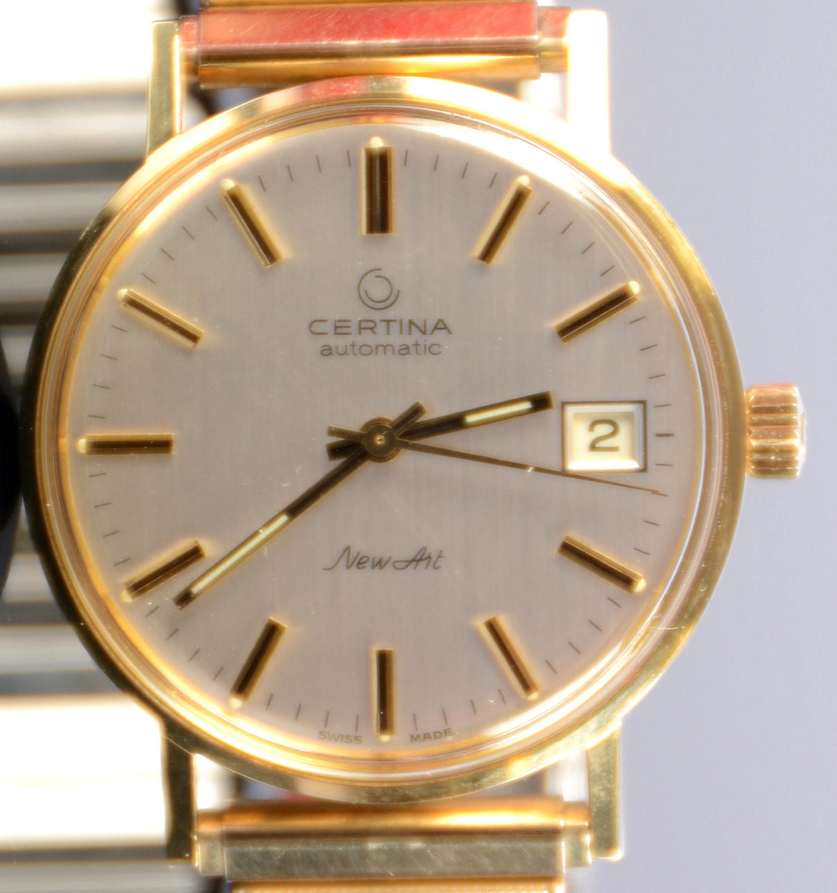 HERRARMBANDSUR, Certina, automatic, 14K.