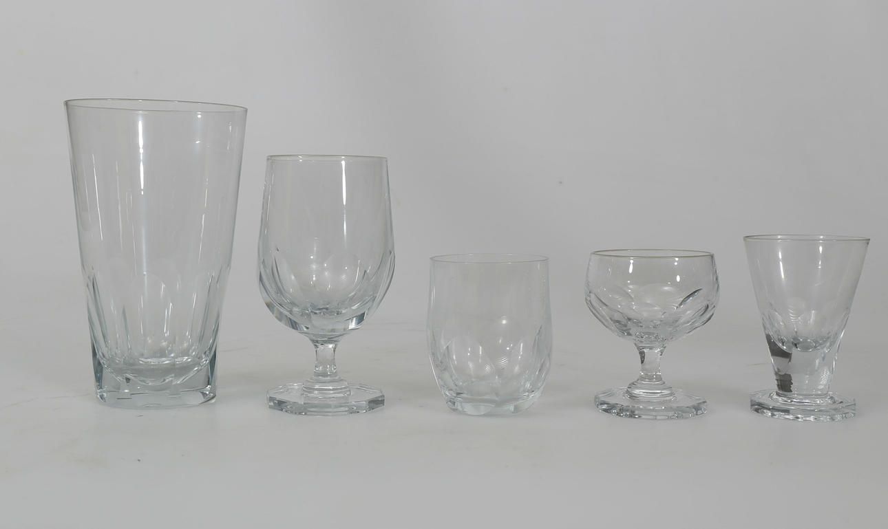SERVIS, kristall, 55 delar, 1900-talets mitt.