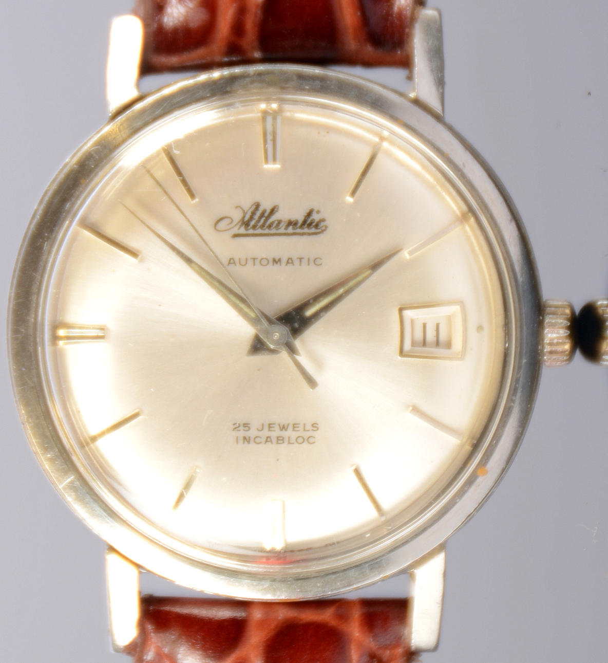 HERRARMBANDSUR, Atlantic, stål, automat.