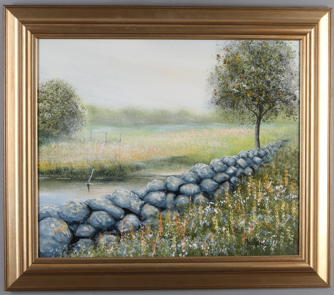 MATS HÅDELL. olja på duk, signerad.