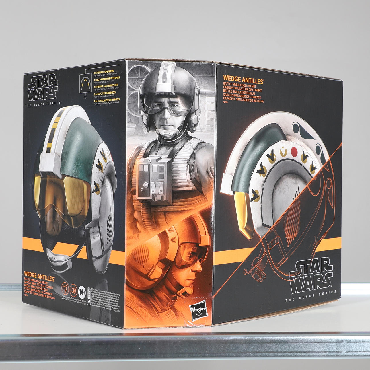 STAR WARS - 'WEDGE ANTILLES' BLACK SERIES SIMULATION HELMET.