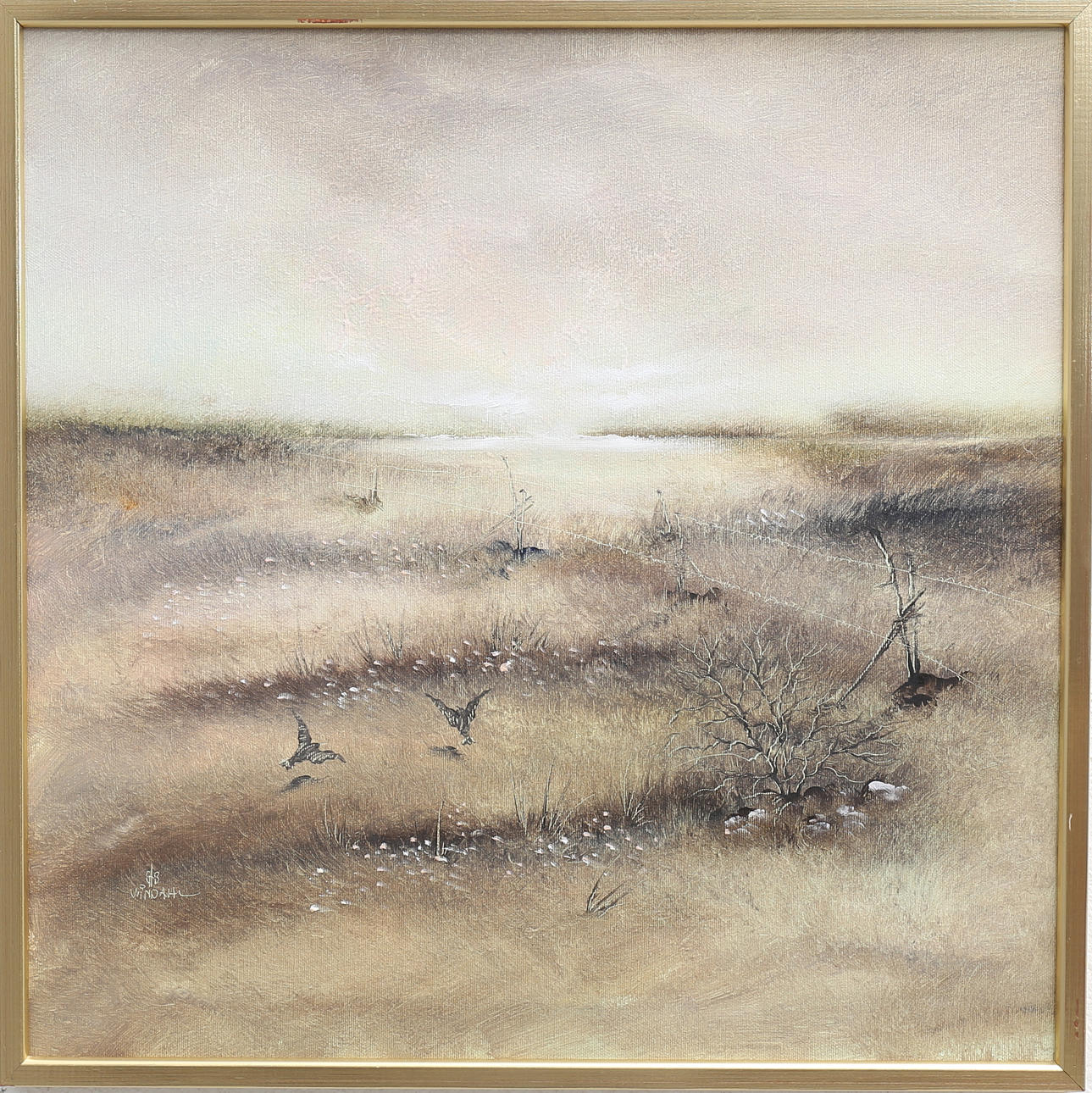 STEFAN WINDAHL. Landskap, olja på duk, signerad.