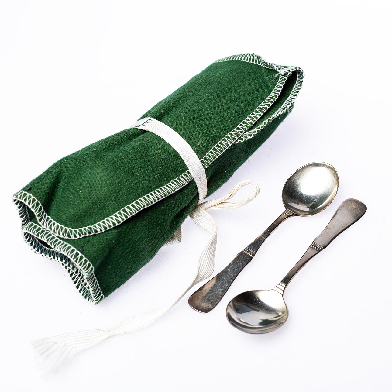 KAFFESKEDAR, 12 st silver " Uppsala ".