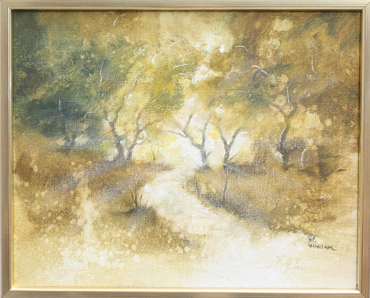 STEFAN WINDAHL. Sommarlandskap, olja på duk, signerad.