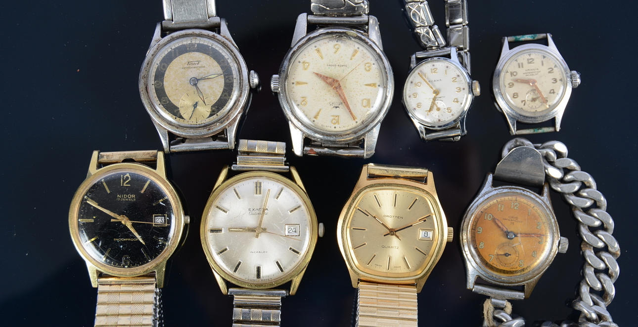 ARMBANDSUR, 8 STYCKEN, Tissot mm.