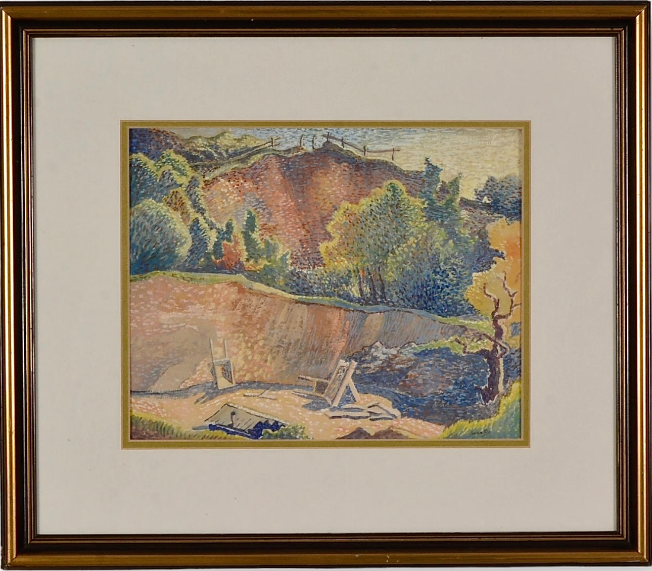 AXEL OLSON. Gouache.