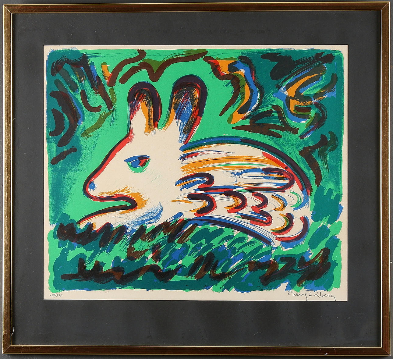 BENGT ÅBERG. Skvader, färglitografi, signerad och numrerad 209/375.