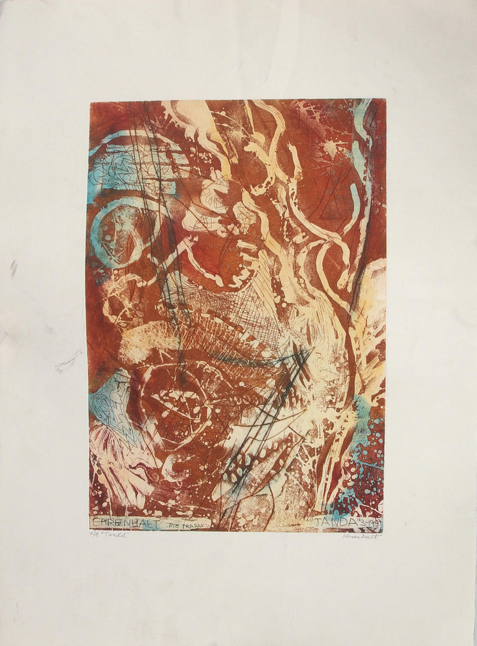 AMARANTH EHRENHALT. “Tanda”, etching, signed E.A edition.